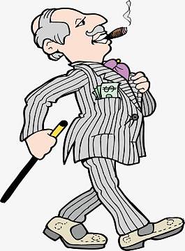 着烟斗严肃的船长爷爷插画png燕子叼花的图案标志png卡通手绘简笔画小