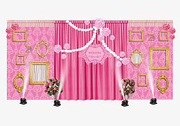 婚礼资料布置图库婚庆背景舞台现