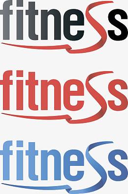 健身英文艺术字体背景图片