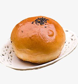 圆形黄色面包