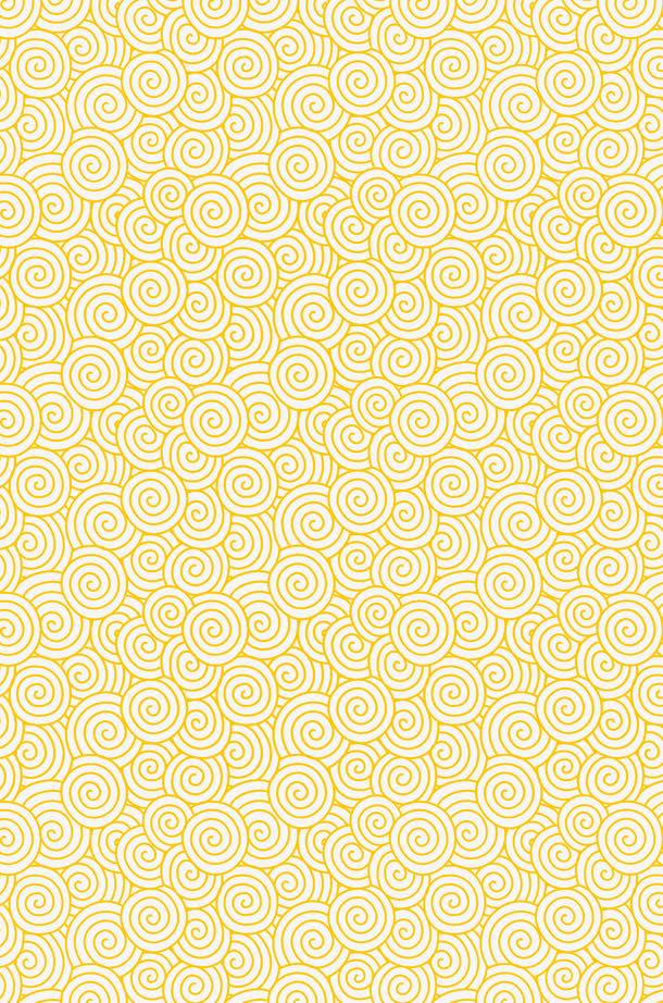 黄色传统云纹创意