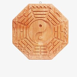 木制八卦阴阳鱼图