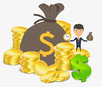 金钱卡通钱袋子钱币矢量素材aipng钱袋png钱币卡通图png一袋子钱png巧