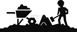 建筑工地施工剪影