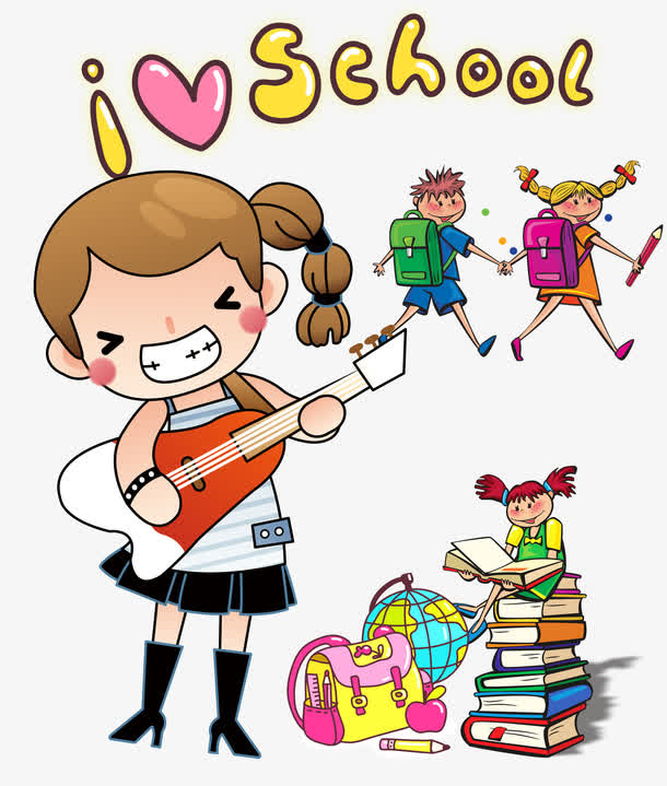 爱学校的孩子们