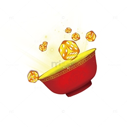 金色骰子元素