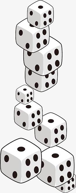 骰子矢量免扣图案