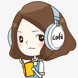 听音乐看书的小女孩