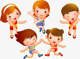 体操运动的小孩