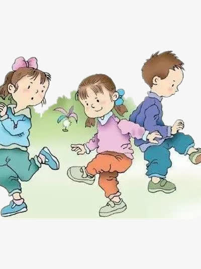 一群小朋友踢毽子