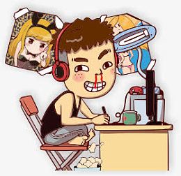 卡通小孩