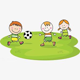 手绘火柴人小朋友素材