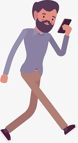 看手机的商务运营员工