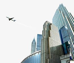 右下角城市建筑实景素材