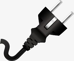 黑色的插头