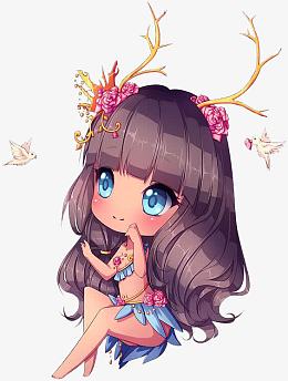 鹿角少女森林精灵