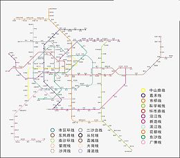 广州地铁线路图