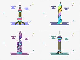 中国著名高楼建筑素材