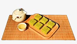 香楠抹茶绿豆糕