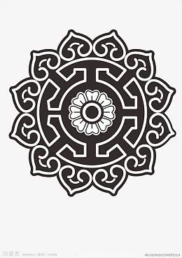 蒙古经典花纹