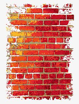 红砖墙矢量图