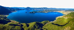 泸沽湖全景