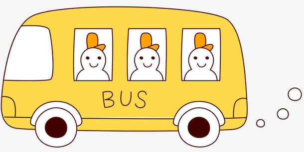黄色公交车素材免费下载_觅元素