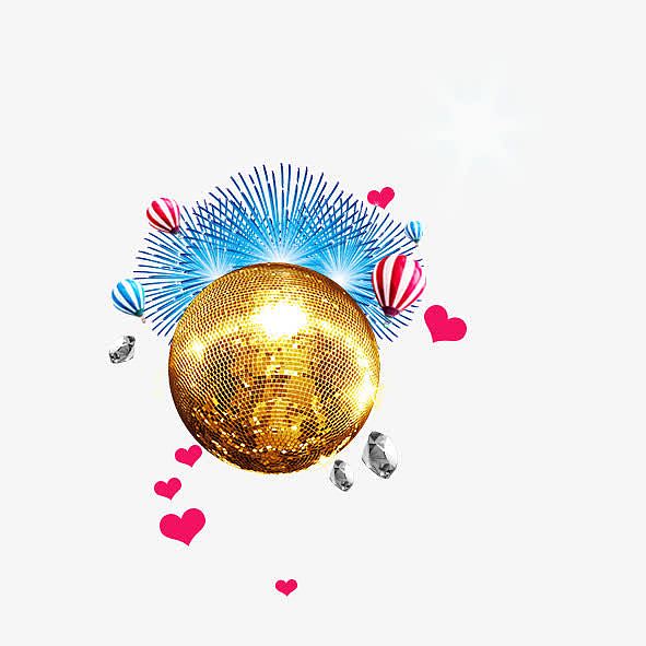 金色水晶球背景