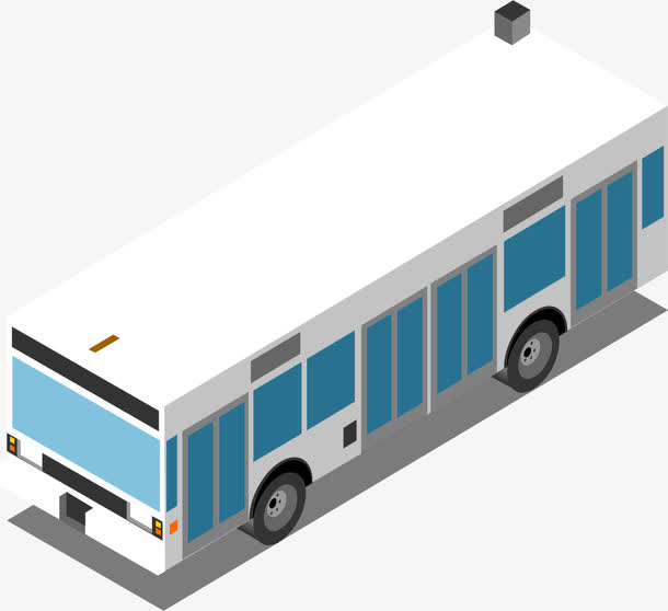 卡通公交车素材