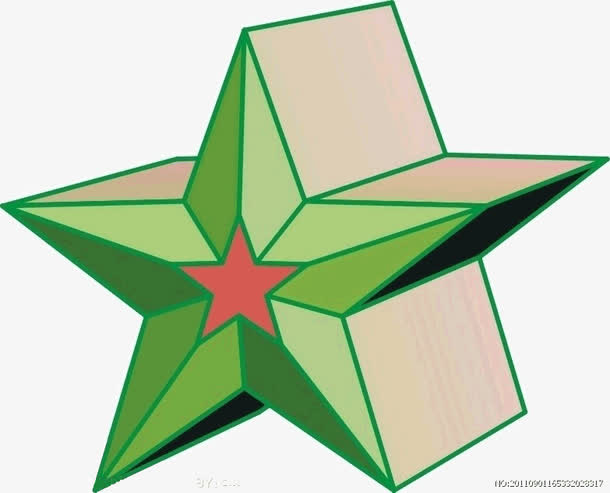 立体星星效果图