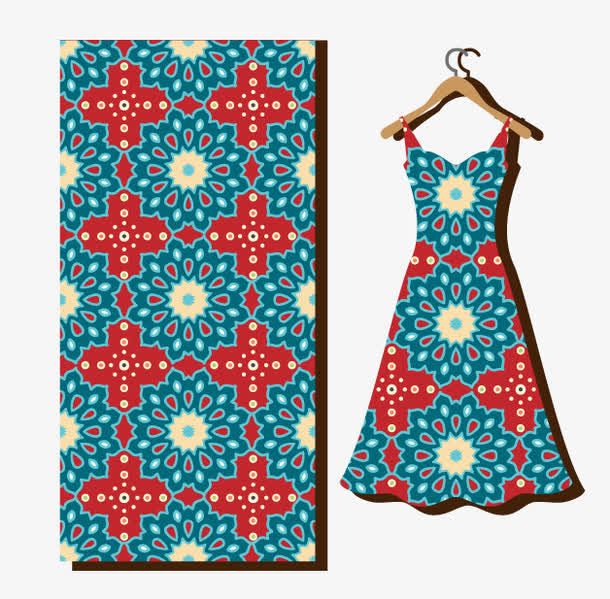 矢量连衣裙素材免费下载_觅元素