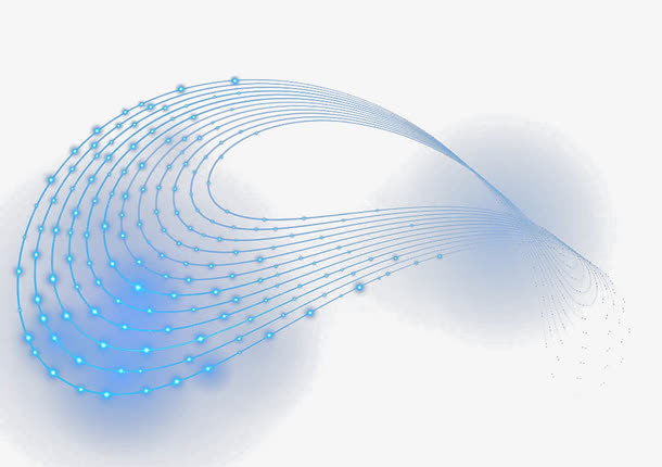 蓝色闪光线条免抠素材免费下载_觅元素51yuansu.com