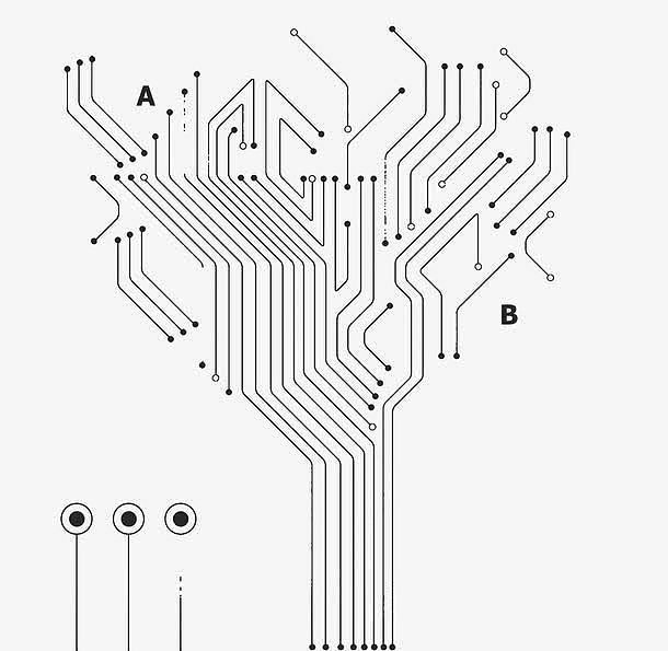 科技树底纹图案
