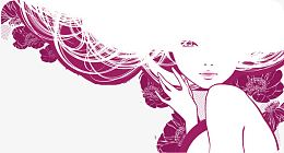 潮流时尚女孩矢量素材