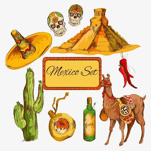 墨西哥特色标志图标