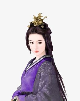 紫衣宫廷女子