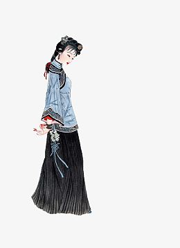 青衣美女