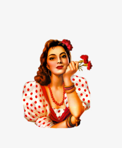 复古欧美美女素材免费下载_觅元素