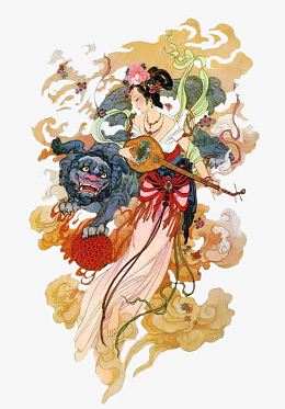 工笔画王昭君四大美女之一