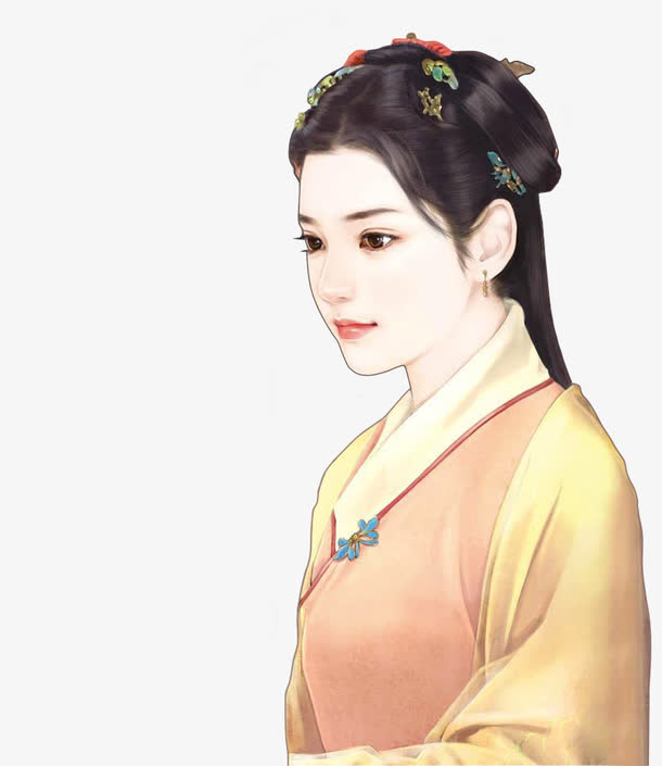 古典美女素材免费下载_觅元素