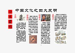 四大发明科普知识图片