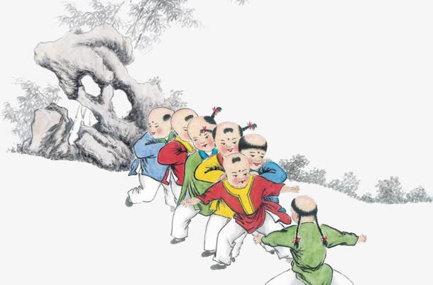 关键词 : 手绘,古代,孩童,童趣,老鹰捉小鸡[声明] 觅元素所有素材为