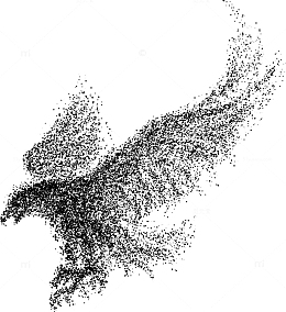 展翅粒子矢量老鹰