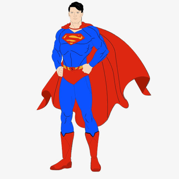手绘超人图片