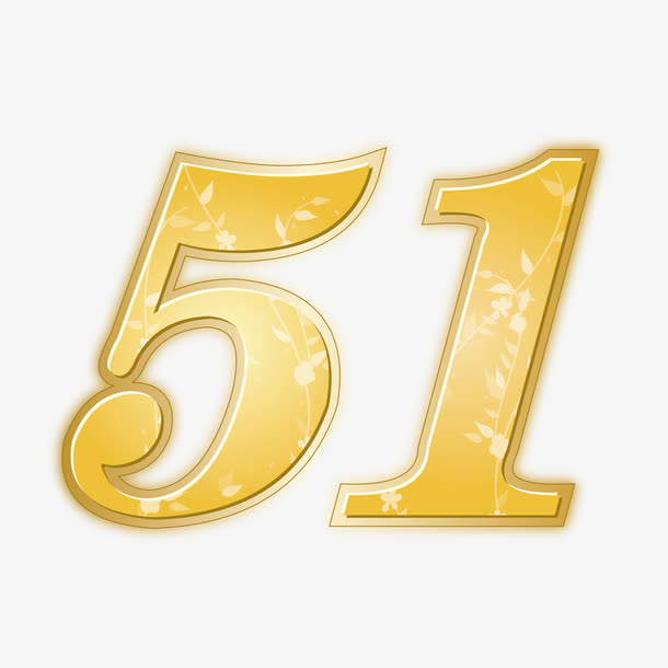 矢量五一金色艺术字