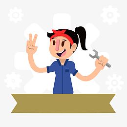 矢量女工人