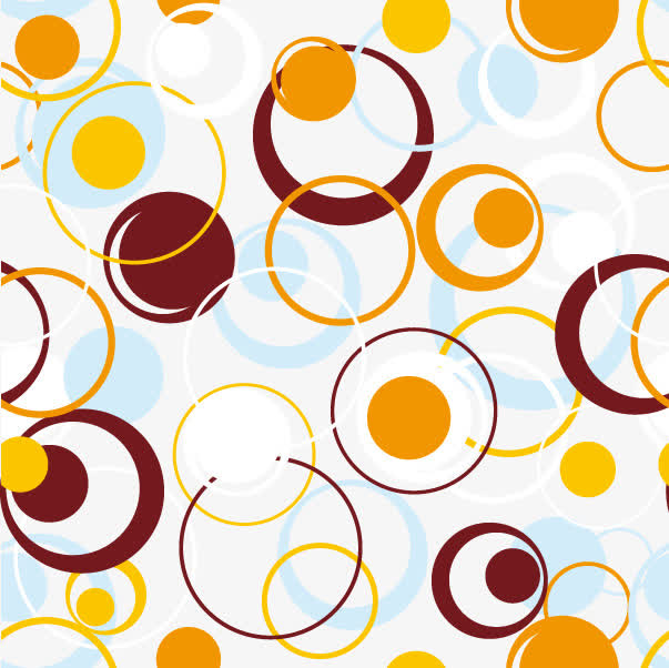 抽象几何彩色圈圈底纹