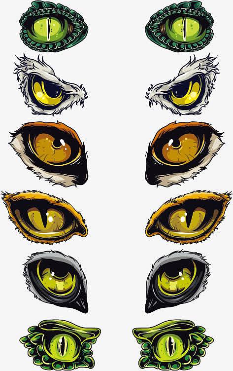 动物眼睛矢量素材