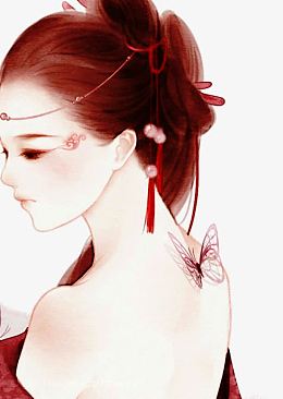 水彩风美女