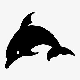 黑白轮廓动物图案 纹身图案